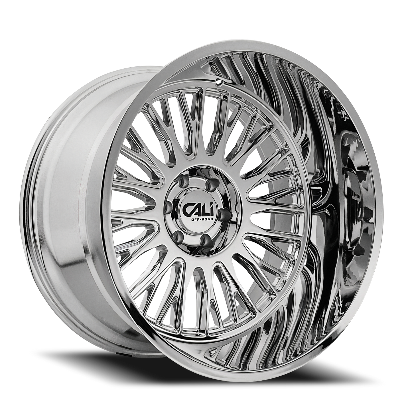 Cast Aluminum Wheels Vertex 9116 CH 20x10 Chrome 6 On 135 Bolt Pattern -25 Offset Cali Offroad Wheels