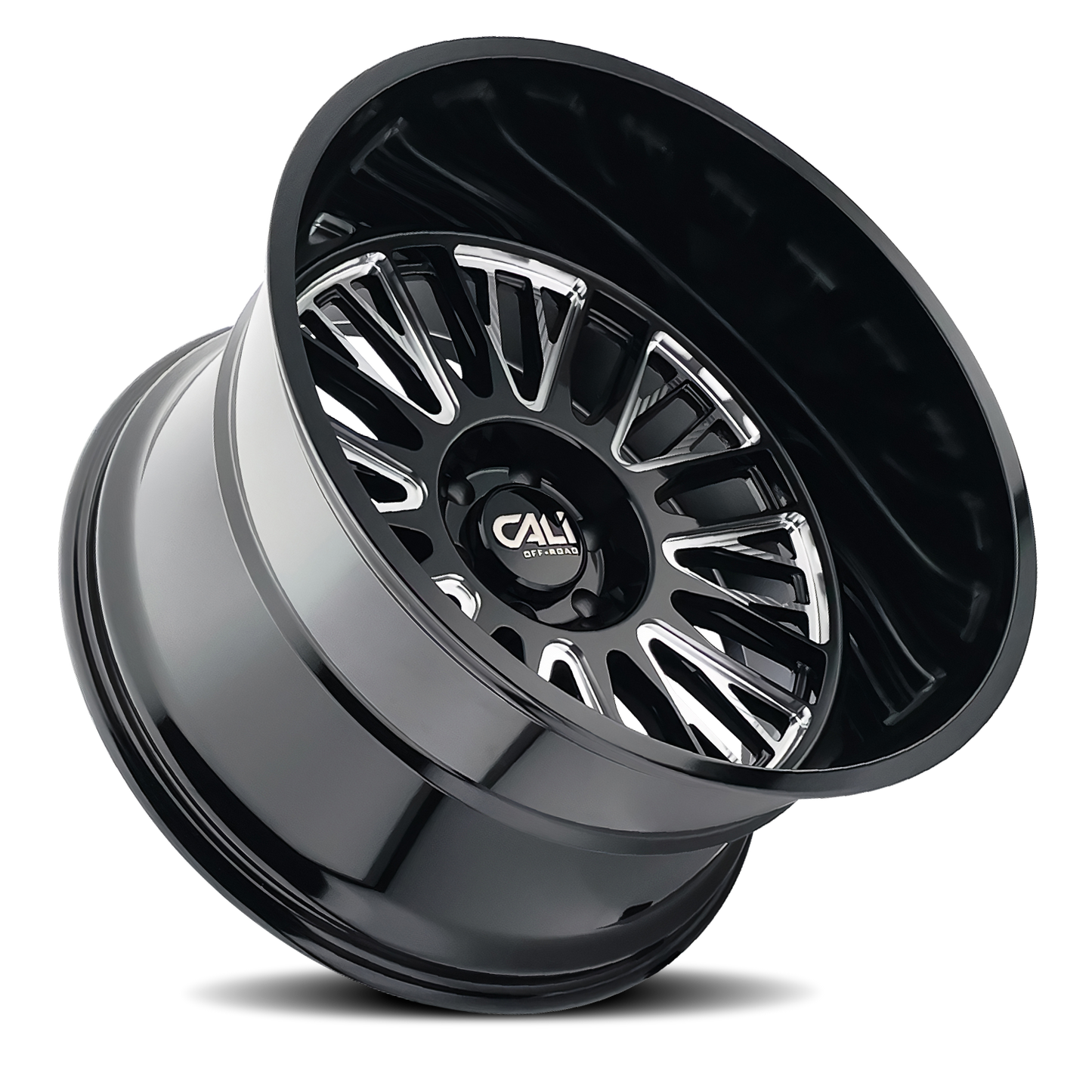 Cast Aluminum Wheels Vertex 9116 BM 22x12 Milled Gloss Black 6 On 135 Bolt Pattern -44 Offset Cali Offroad Wheels