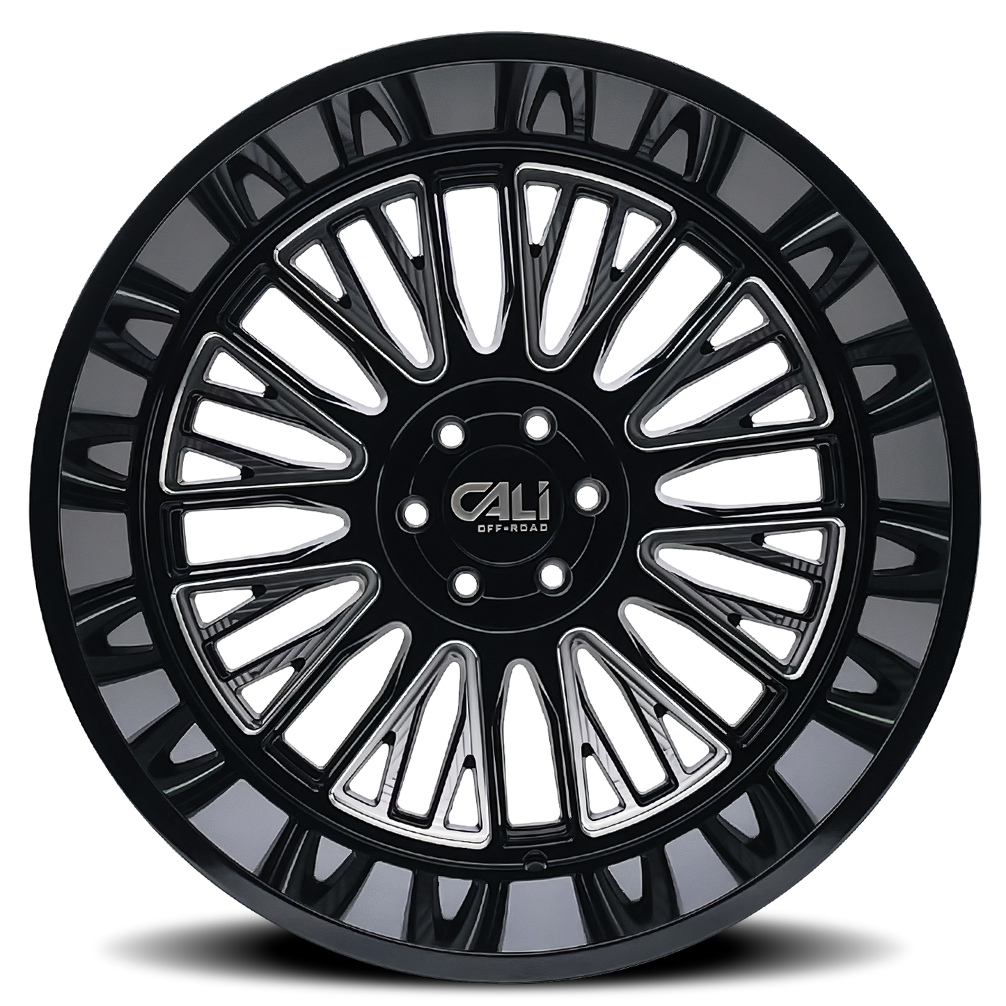 Cast Aluminum Wheels Vertex 9116 BM 22x12 Milled Gloss Black 6 On 135 Bolt Pattern -44 Offset Cali Offroad Wheels