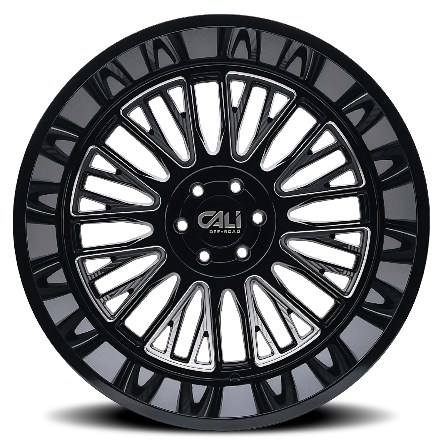 Cast Aluminum Wheels Vertex 9116 BM 22x12 Milled Gloss Black 6 On 135 Bolt Pattern -44 Offset Cali Offroad Wheels