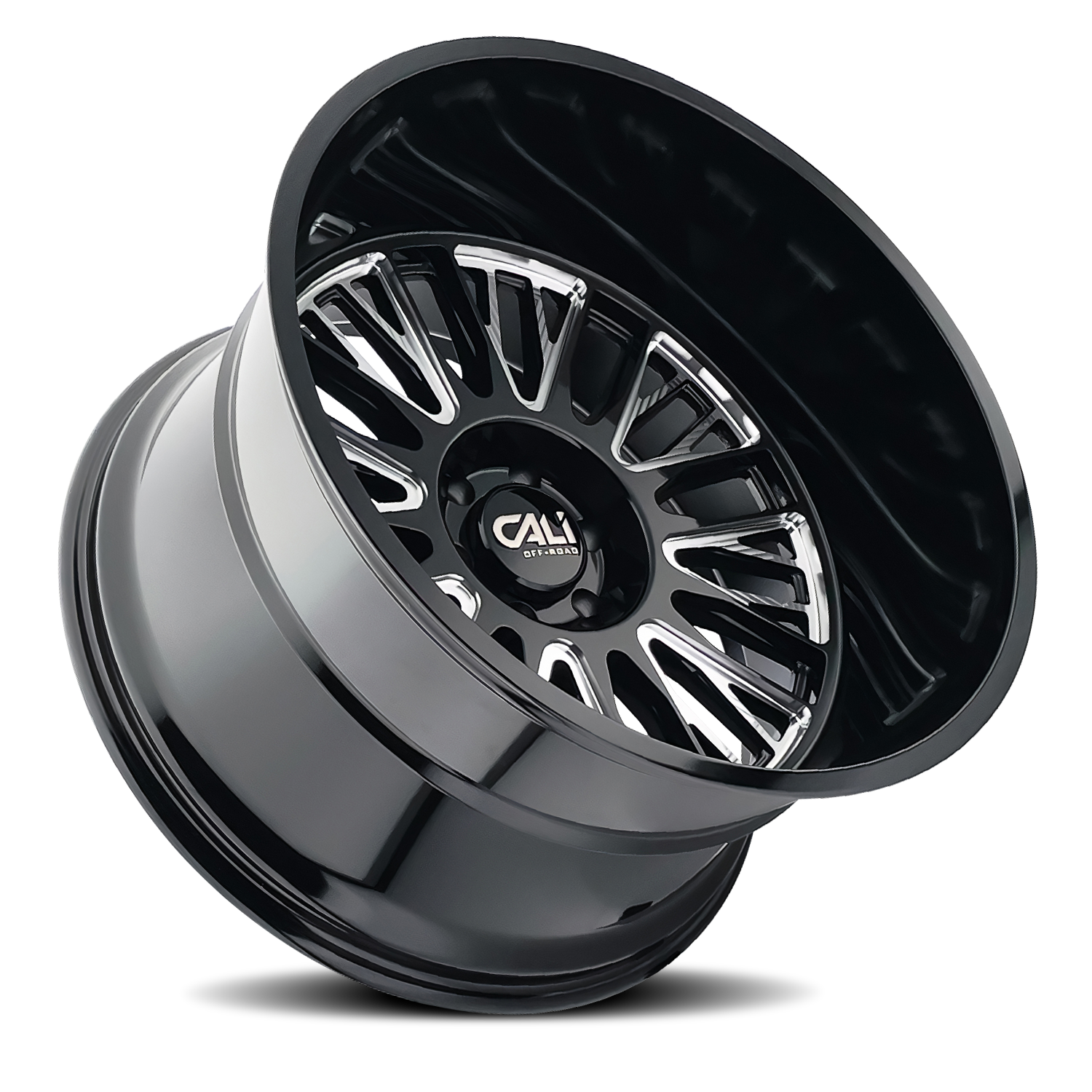 Cast Aluminum Wheels Vertex 9116 BM 22x12 Milled Gloss Black 8 On 170 Bolt Pattern -44 Offset Cali Offroad Wheels