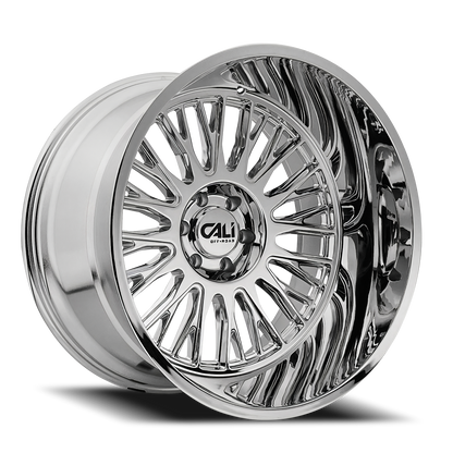 Cast Aluminum Wheels Vertex 9116 CH 22x12 Chrome 8 On 165.1 Bolt Pattern -44 Offset Cali Offroad Wheels