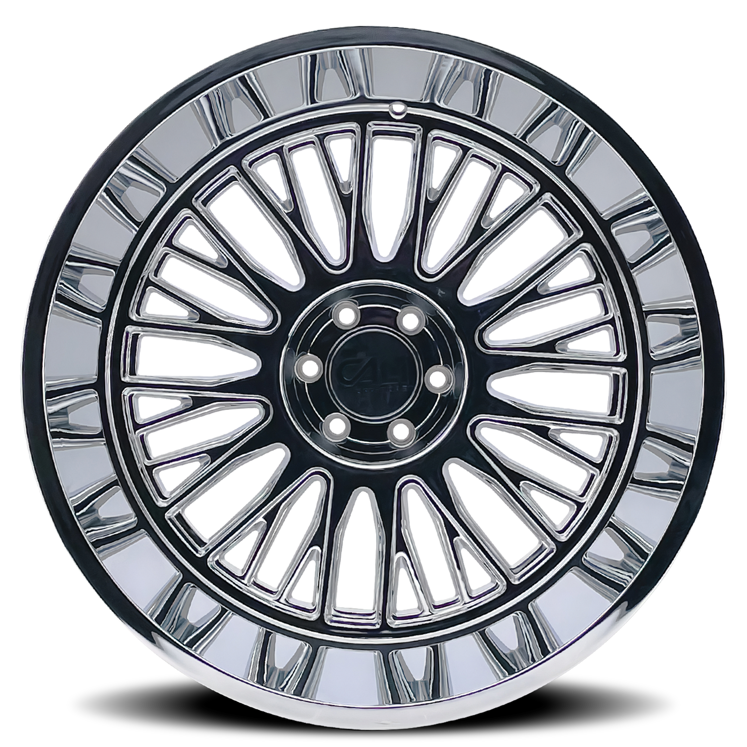Cast Aluminum Wheels Vertex 9116 CH 24x14 Chrome 8 On 165.1 Bolt Pattern -76 Offset Cali Offroad Wheels
