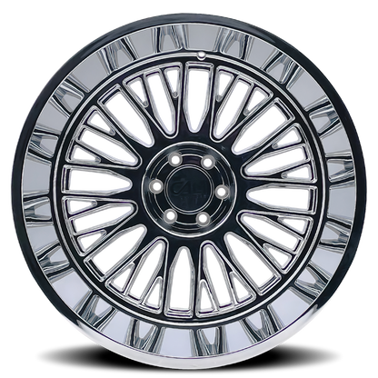 Cast Aluminum Wheels Vertex 9116 CH 24x14 Chrome 8 On 165.1 Bolt Pattern -76 Offset Cali Offroad Wheels