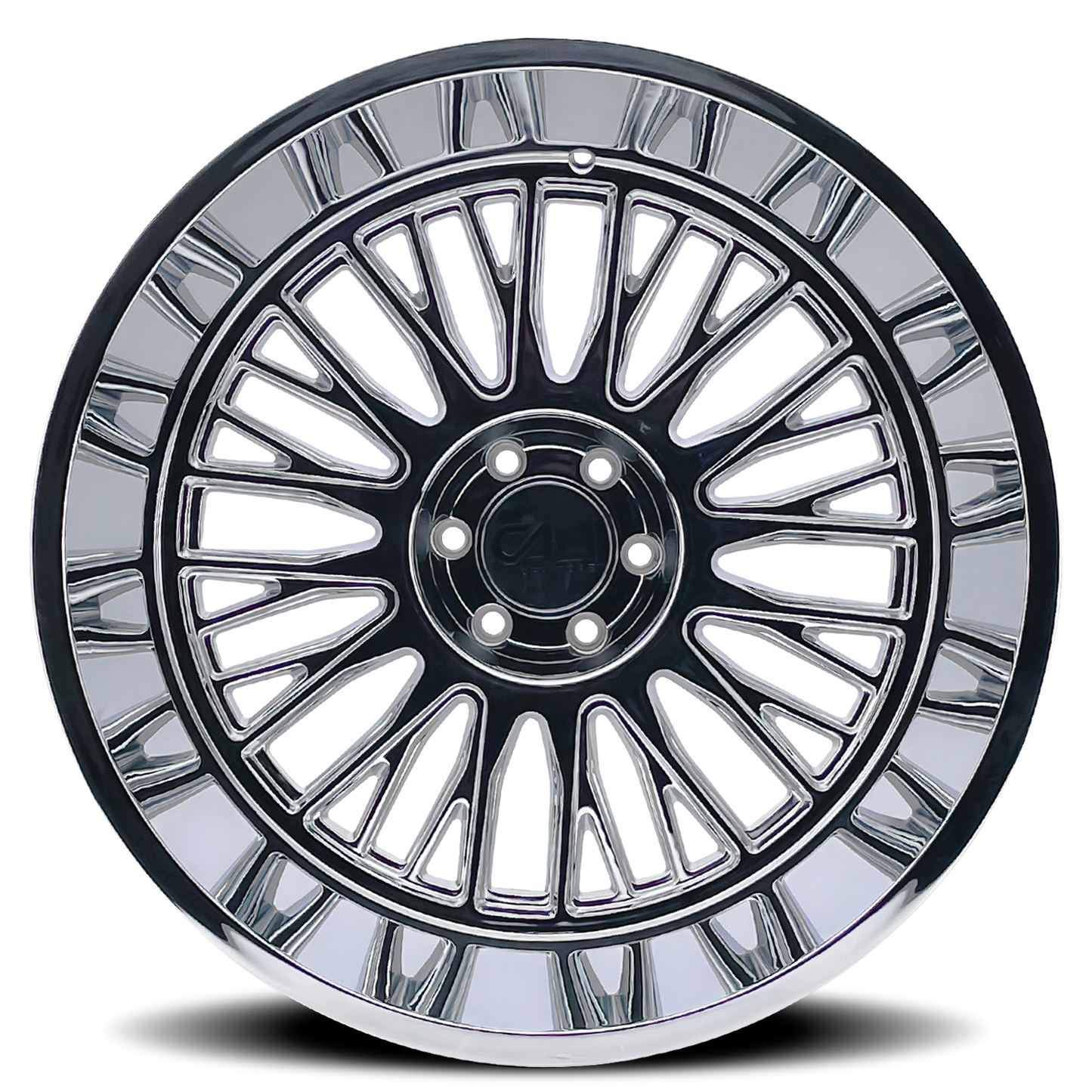 Cast Aluminum Wheels Vertex 9116 CH 24x14 Chrome 6 On 139.7 Bolt Pattern -76 Offset Cali Offroad Wheels