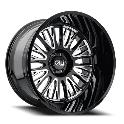 Cast Aluminum Wheels Vertex 9116 BM 26x14 Milled Gloss Black 6 On 135 Bolt Pattern -76 Offset Cali Offroad Wheels
