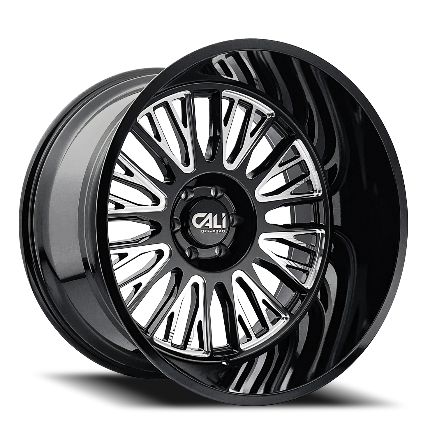 Cast Aluminum Wheels Vertex 9116 BM 26x14 Milled Gloss Black 8 On 170 Bolt Pattern -76 Offset Cali Offroad Wheels