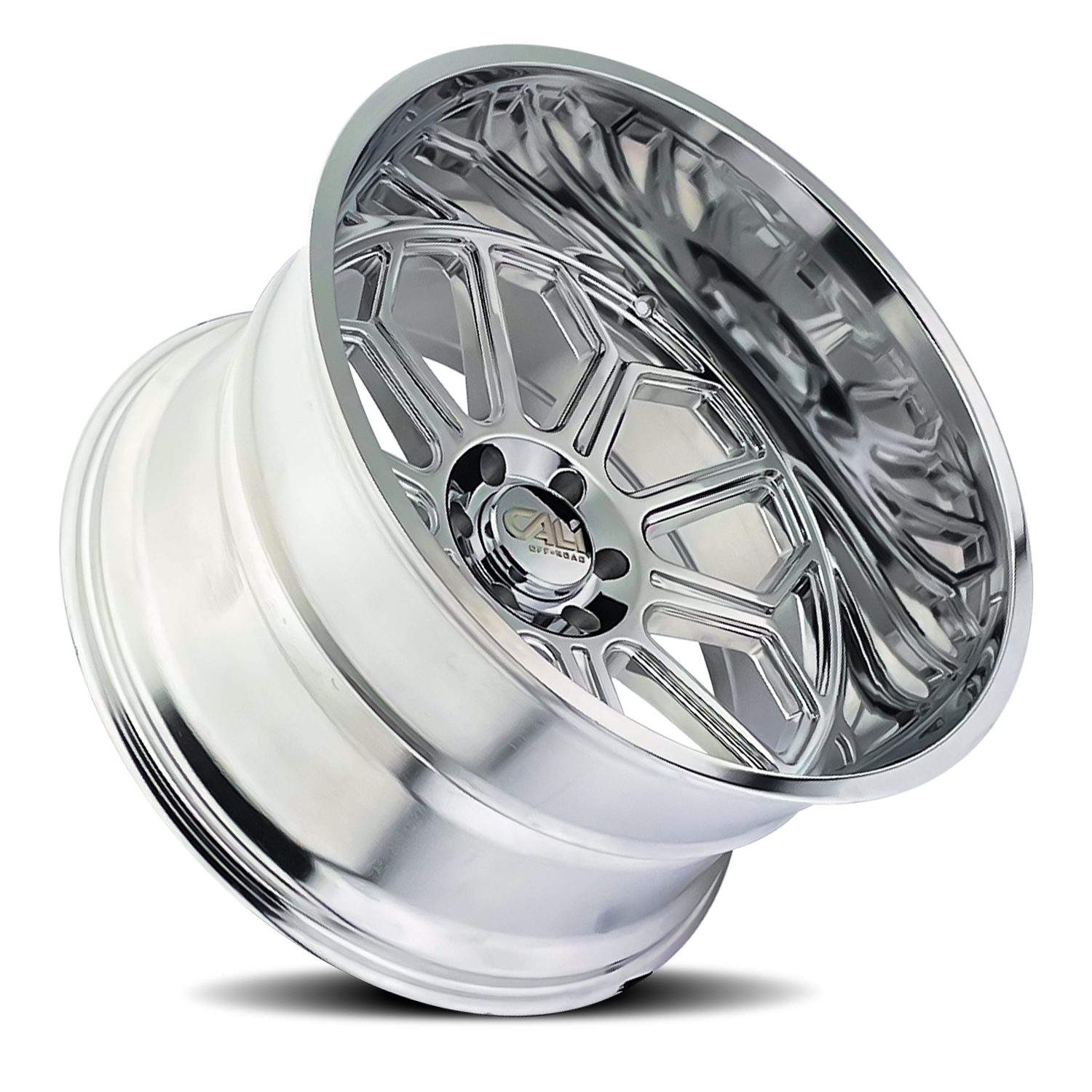 Cast Aluminum Wheels Auburn 9117 PO 24x14 Milled Spokes Polished 8 On 180 Bolt Pattern -76 Offset Cali Offroad Wheels