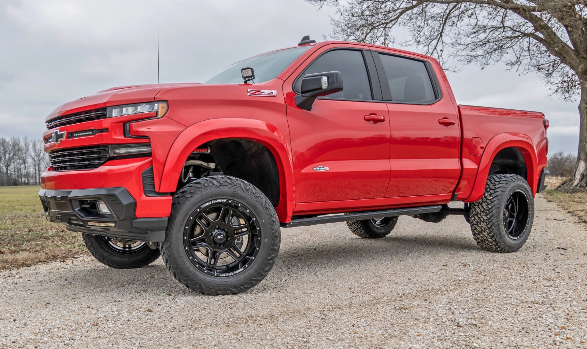 92 Series Wheel Machined One-Piece Gloss Black 22x12 8x180 -44mm Rough Country