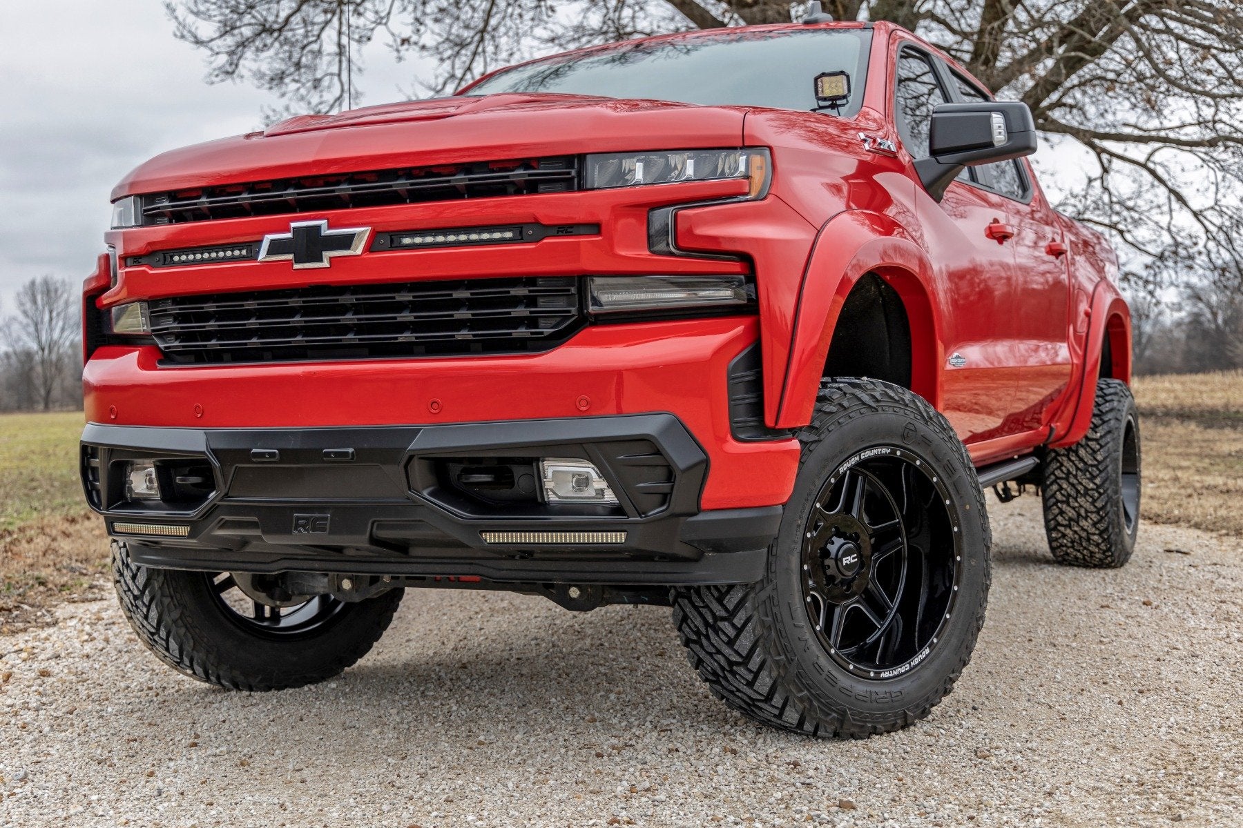 92 Series Wheel Machined One-Piece Gloss Black 22x12 8x170 -44mm Rough Country