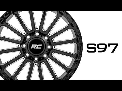 97 Series Wheel One-Piece Gloss Black 22x10 8x6.5 -19mm Rough Country