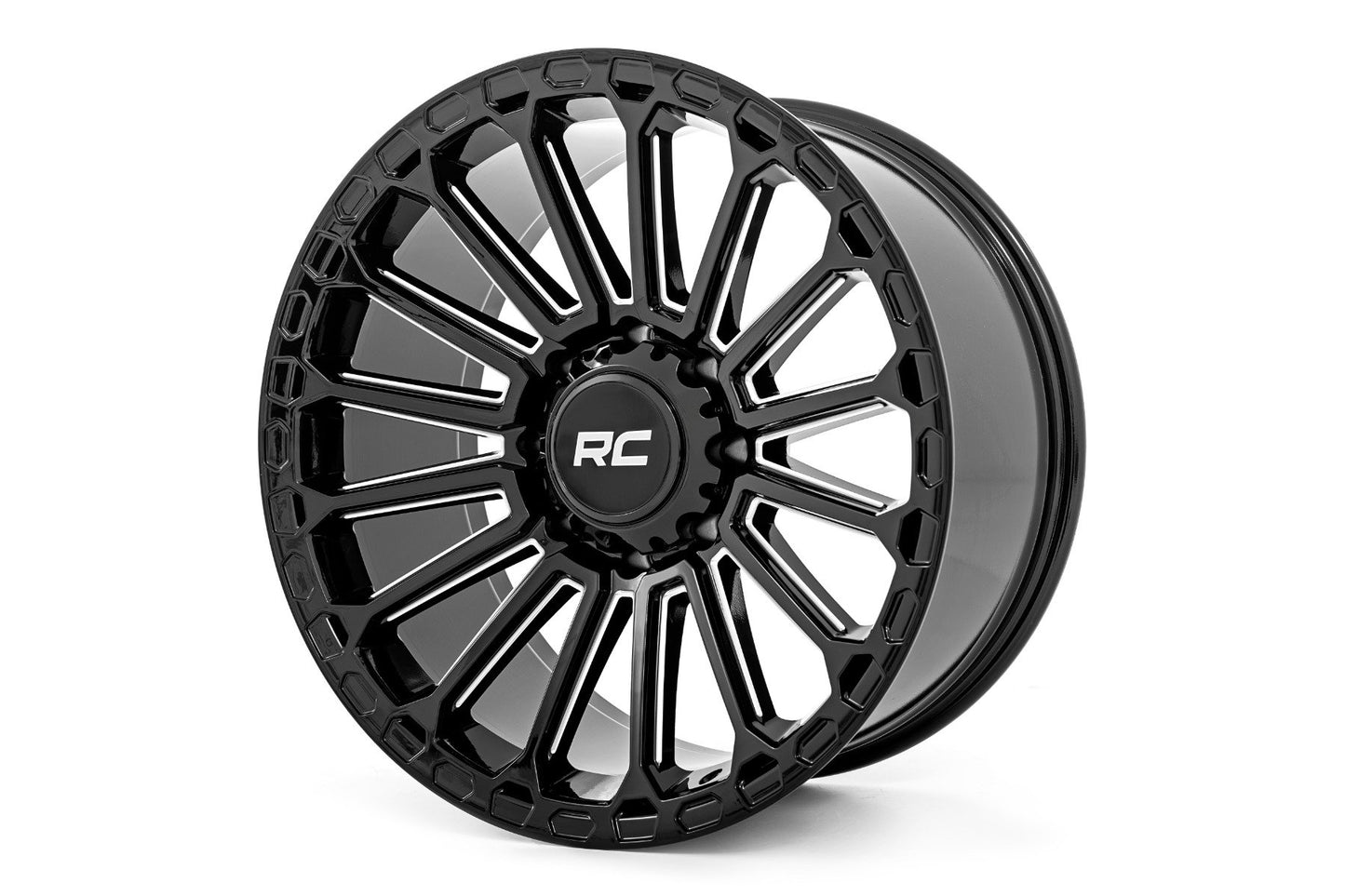 97 Series Wheel One-Piece Gloss Black 22x10 6x135 -19mm Rough Country