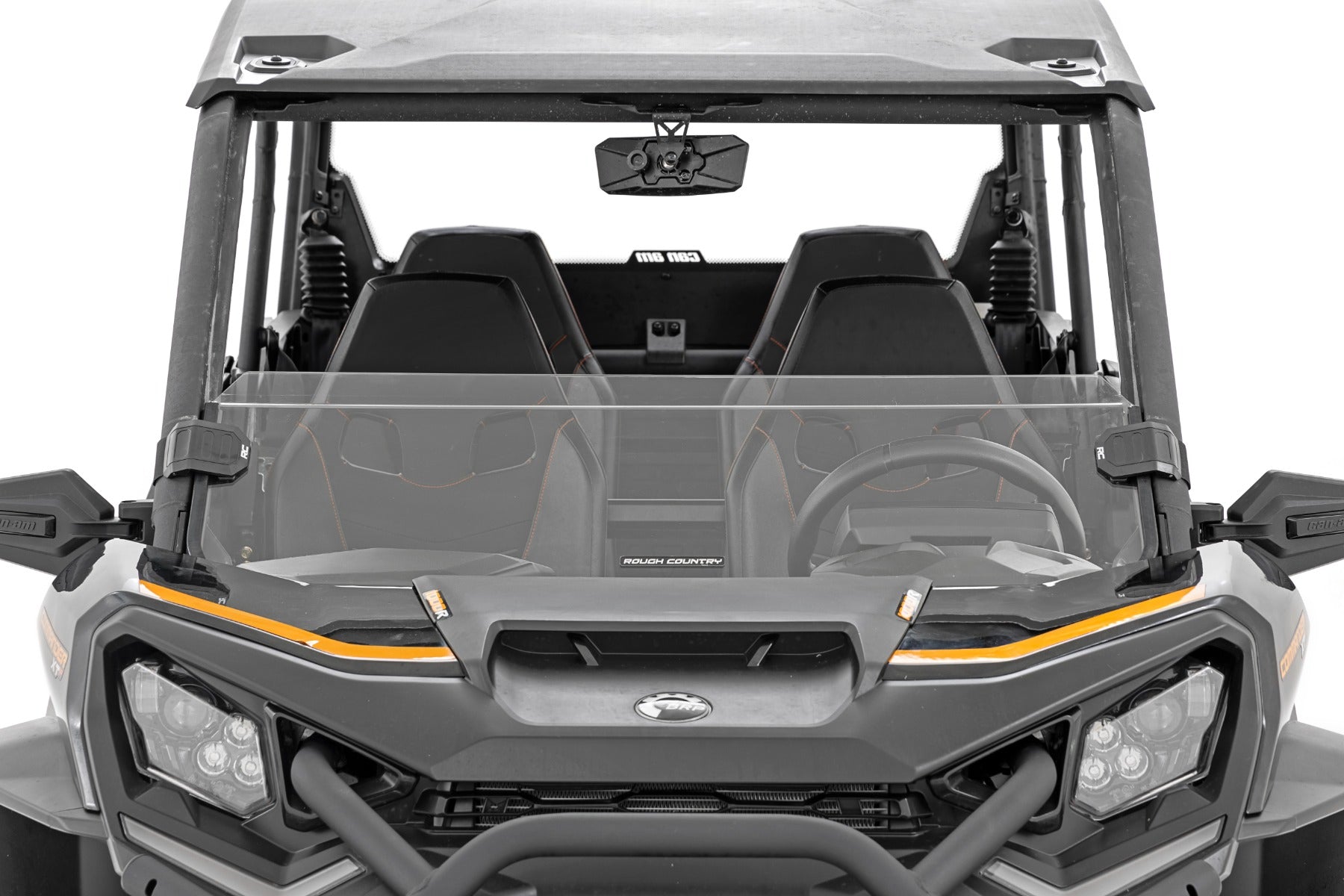 Half Windshield Scratch Resistant Can-Am Commander XT (21-22) Rough Country