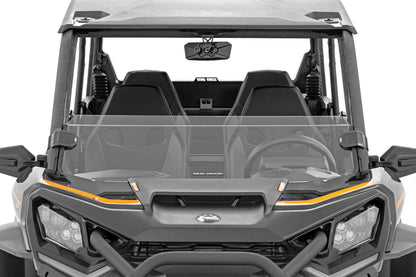 Half Windshield Scratch Resistant Can-Am Commander XT (21-22) Rough Country