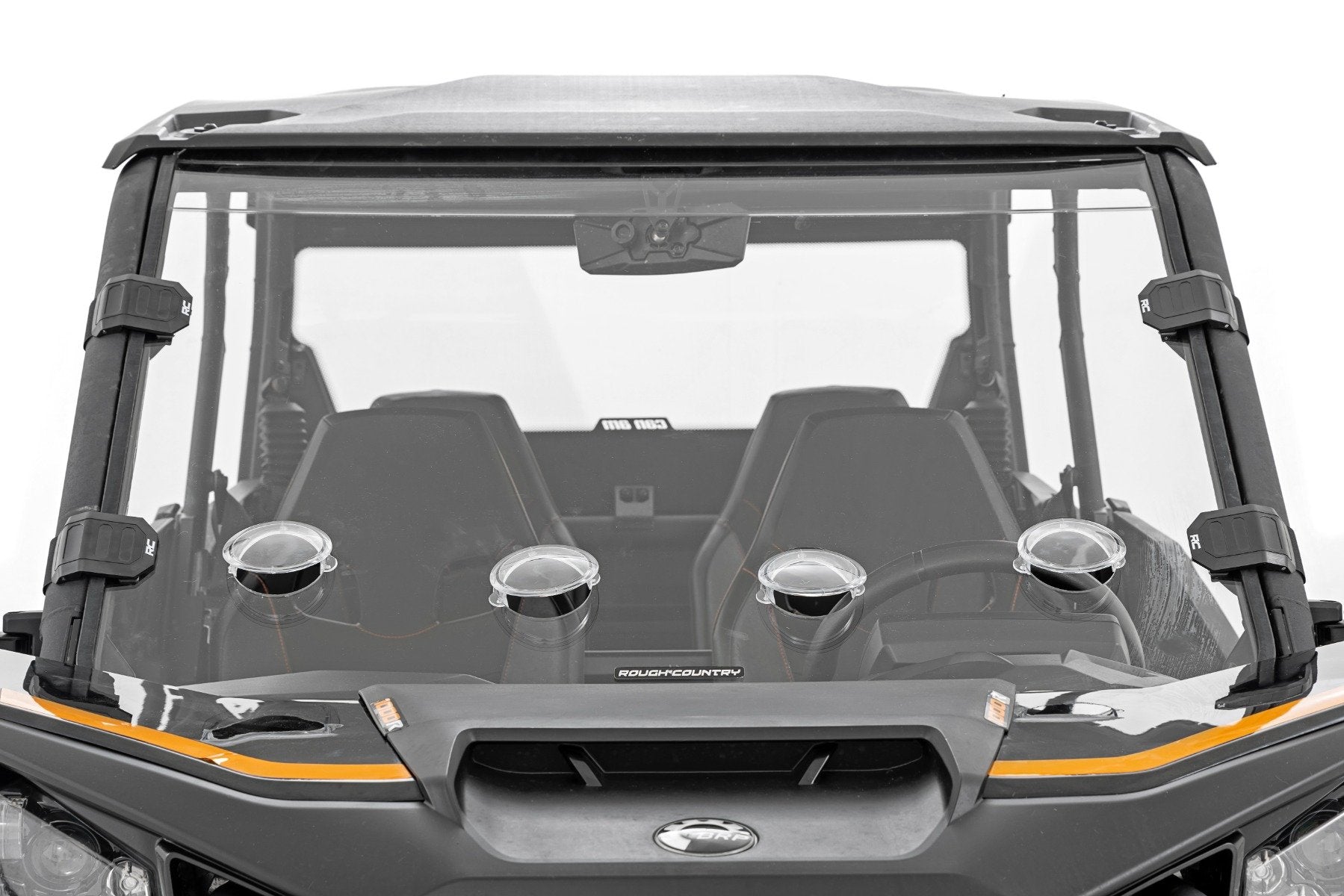 Vented Full Windshield Scratch Resistant Can-Am Commander XT (21-22) Rough Country