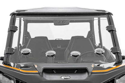 Vented Full Windshield Scratch Resistant Can-Am Commander XT (21-22) Rough Country