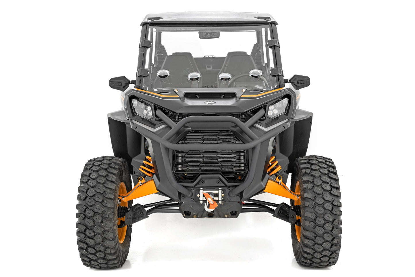 Vented Full Windshield Scratch Resistant Can-Am Commander XT (21-22) Rough Country