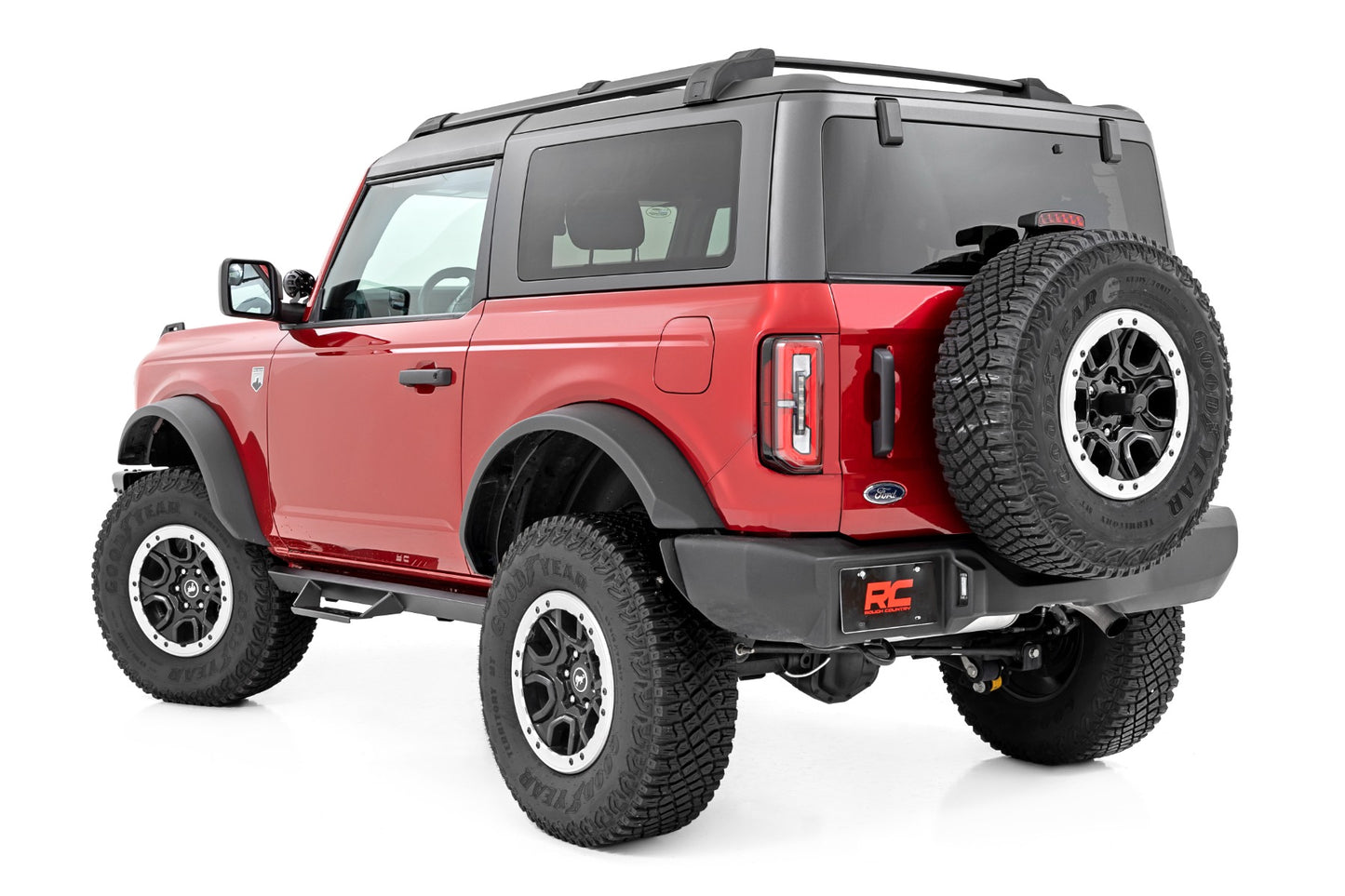 AL2 Drop Steps 2-Door Ford Bronco 4WD (21-23) Rough Country