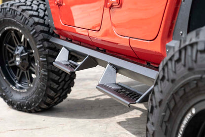 Jeep Cab-Length AL2 Drop Steps 18-20 Wrangler JL 4-Door Rough Country