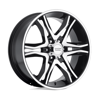 AR893 17X8 5X120 G-BLK MACH 25MM