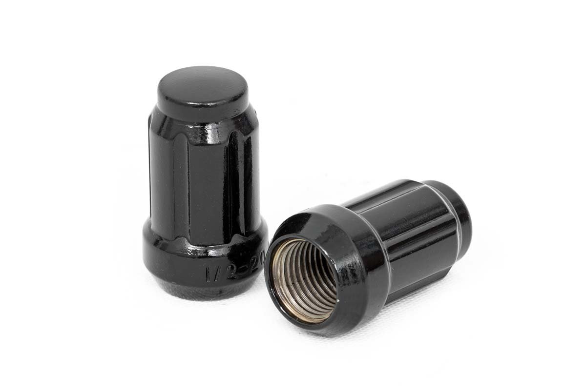 1/2x20 Wheel Installation Kit w/Lug Nuts and Socket Key Black Rough Country
