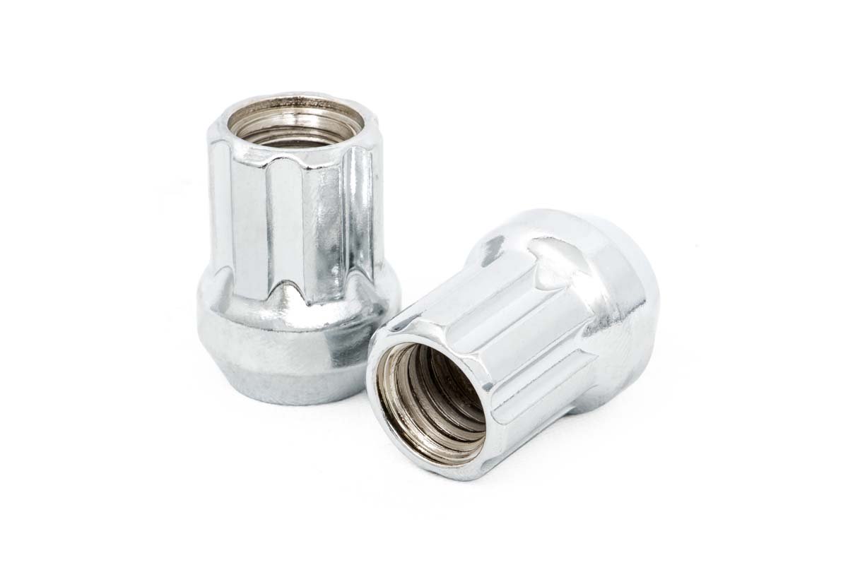 9/16x18 Wheel Installation Kit w/Lug Nuts and Socket Key Chrome Open End Rough Country