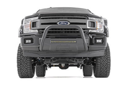 Ford 04-23 F-150 Bull Bar w/LED Light Bar Black Rough Country
