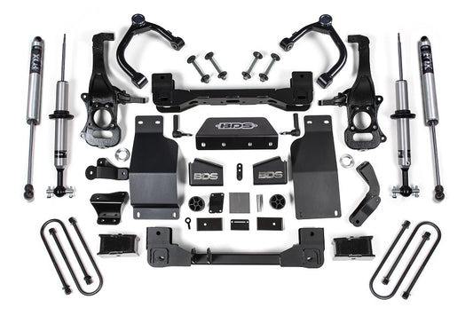 25-Up Silverado/Sierra 1500 4WD 4 Inch Suspension Lift Kit 3.0 Diesel / 2.7 Gas 3 Inch Rear Block Spacer Front NX2 Rear