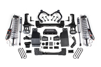 25-Up Silverado/Sierra 1500 4WD 4 Inch Suspension Lift Kit 3.0 Diesel / 2.7 Gas 3 Inch Rear Block -Fox 2.5 PES C/O Front Fox 2.0 PS Rear BDS Suspension