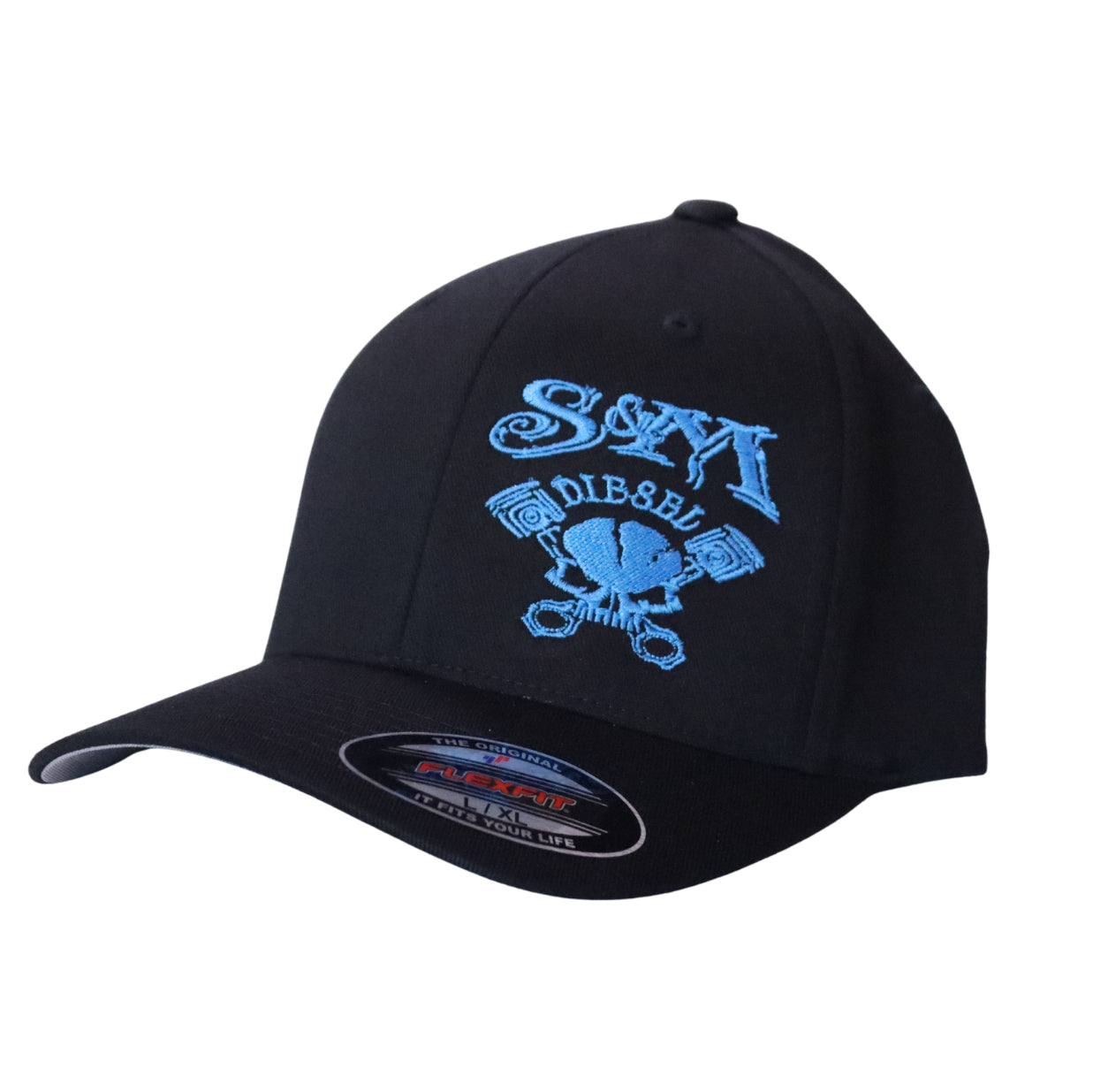 BLACK S&M HAT WITH EMBRODERY