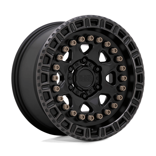 BRCBN 18X9 6X4.5 M-BLK MACH-RNG 0MM