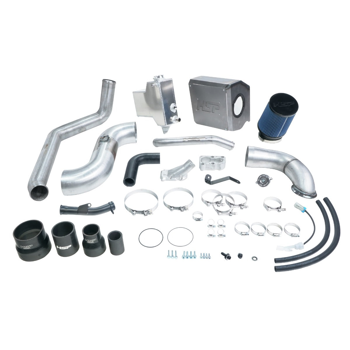HSP Deluxe No Bridge/Cold Side Bundle Kit For 2007.5-2010 Silverado/Sierra 2500/3500-Flag Red