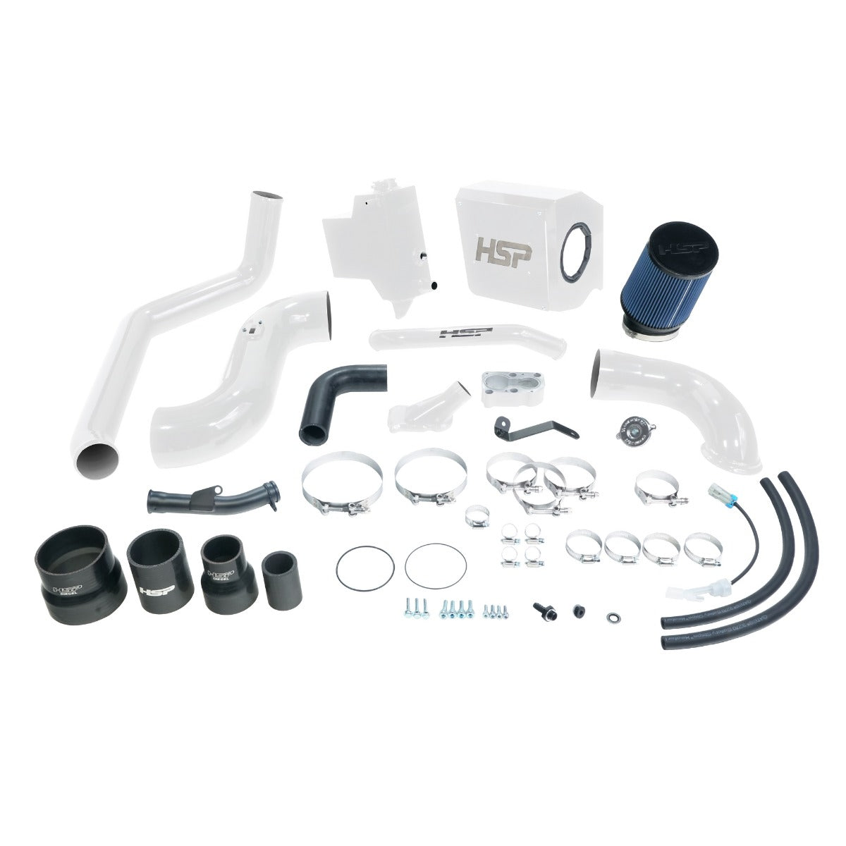 HSP Deluxe No Bridge/Cold Side Bundle Kit For 2007.5-2010 Silverado/Sierra 2500/3500-Polar White