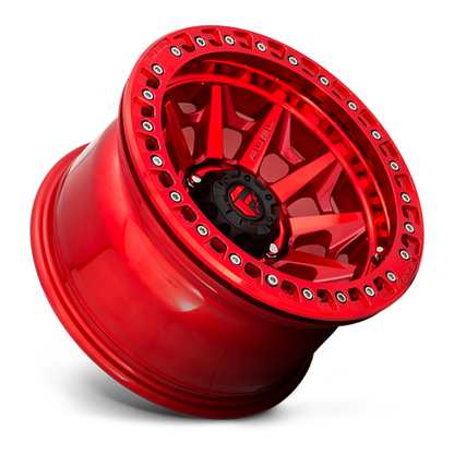 Aluminum Wheels 17X9 Covert Beadlock D113 6 On 135 Candy Red 87.1 Bore -15 Offset Multi Spoke Fuel Off Road Wheels