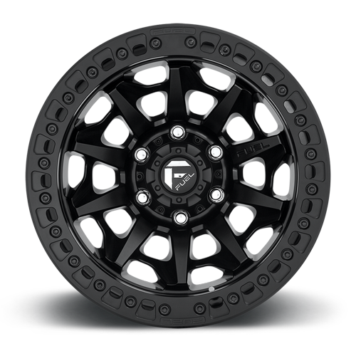Aluminum Wheels 17X9 Covert Beadlock D114 6 On 139.7 Matte Black 106.1 Bore -15 Offset Multi Spoke Fuel Off Road Wheels
