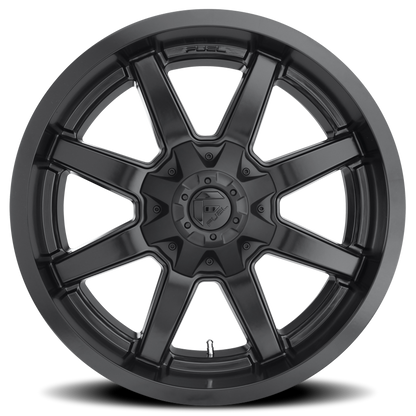 Aluminum Wheels 18X9 Maverick D436 6 On 135/6 On 139.7 Satin Black 106.1 Bore -13 Offset 8 Spoke Fuel Off Road Wheels