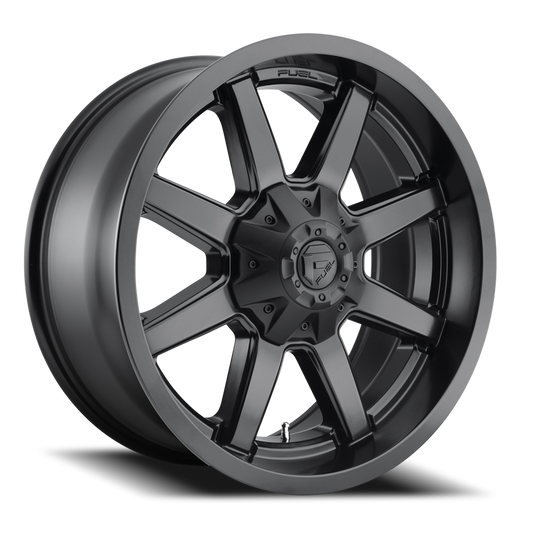 Aluminum Wheels 20X10 Maverick D436 6 On 135/6 On 139.7 Satin Black 106.1 Bore -24 Offset 8 Spoke Fuel Off Road Wheels