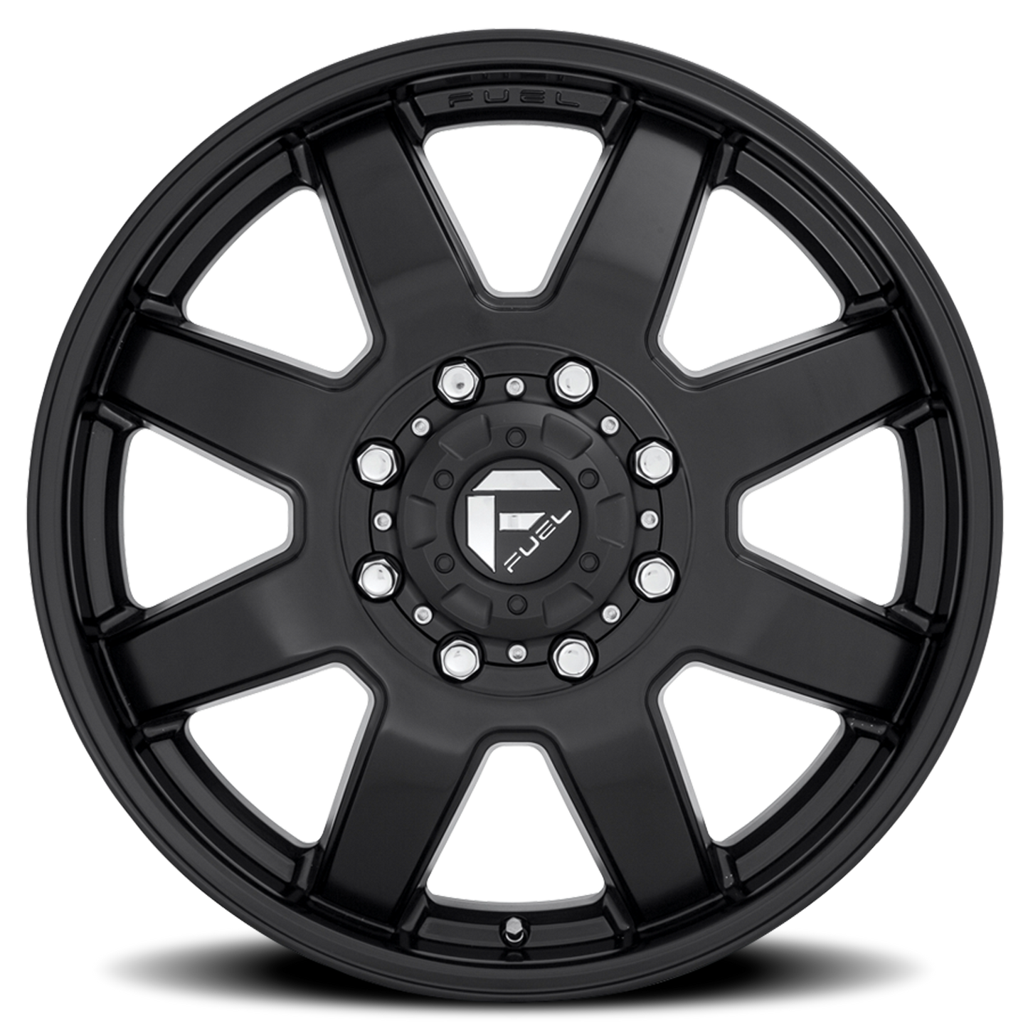 Dually Wheels 20X8.3 Maverick Dually D436 8 On 165.1 Matte Black 121.5 Bore 122 Offset 7 Spoke Front Dually Fuel Off Road Wheels