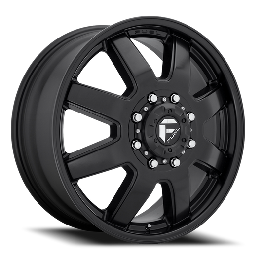 Dually Wheels 20X8.3 Maverick Dually D436 8 On 210 Matte Black 154.3 Bore 122 Offset 7 Spoke Front Dually Fuel Off Road Wheels