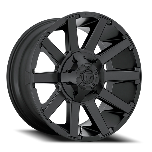 Aluminum Wheels 20X9 Contra D437 8 On 180 Matte Black 124.2 Bore 20 Offset 8 Spoke Fuel Off Road Wheels
