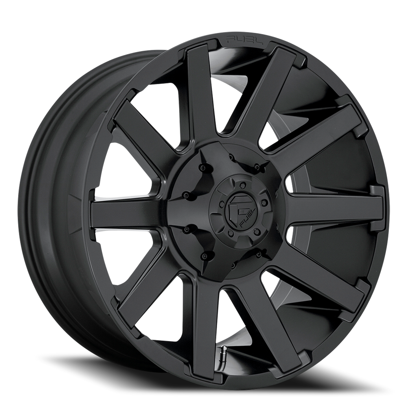 Aluminum Wheels 20X9 Contra D437 8 On 165.1 Matte Black 125.1 Bore 1 Offset 8 Spoke Fuel Off Road Wheels