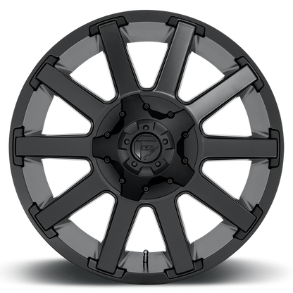 Aluminum Wheels 20X9 Contra D437 6 On 135/6 On 139.7 Matte Black 106.1 Bore 2 Offset 8 Spoke Fuel Off Road Wheels