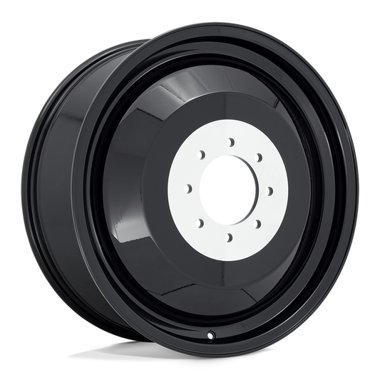 Dually Wheels 24X8.25 Dually Inner D500 8 On 170 Gloss Black 125.1 Bore 118 Offset Multi Spoke Inner Dually Fuel Off Road Wheels