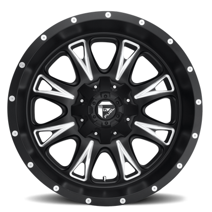 Aluminum Wheels 17X9 Throttle D513 5 On 114.3/5 On 127 Black/Milled 78.1 Bore -12 Offset Fuel Off Road Wheels