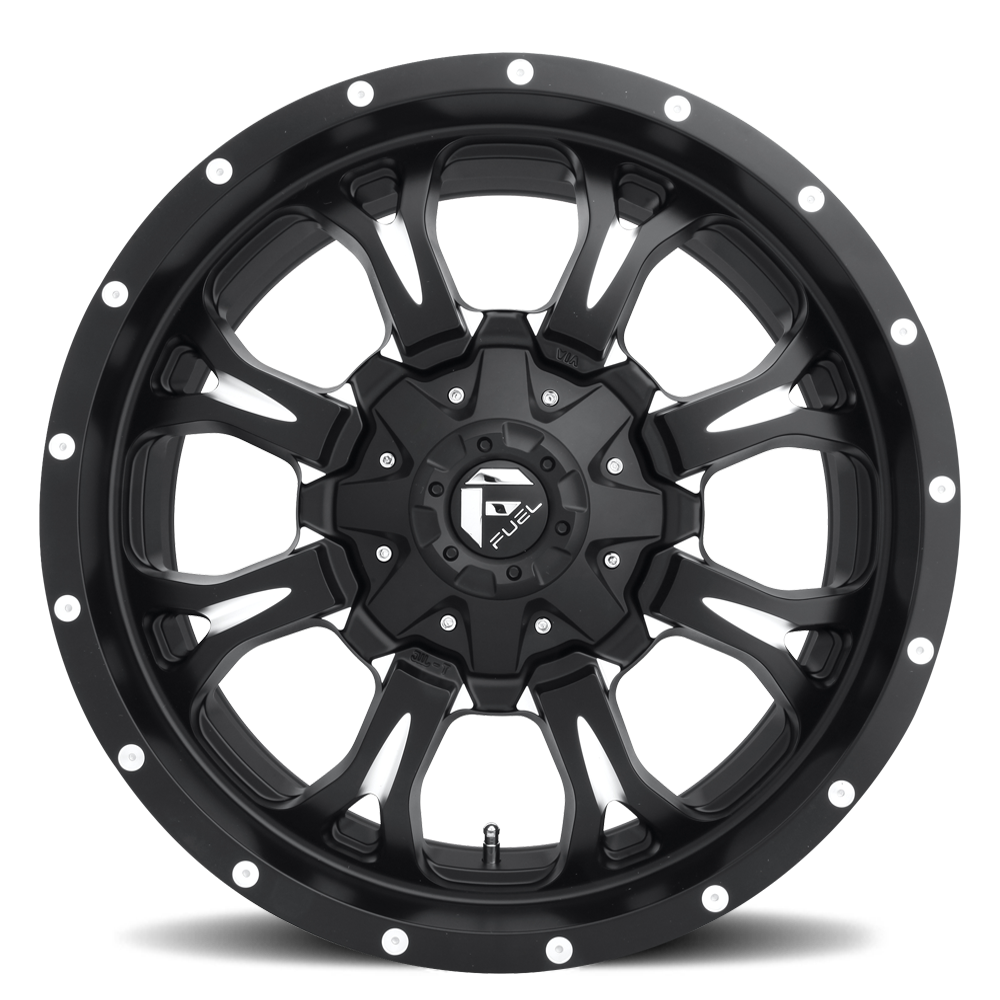 Aluminum Wheels 17X9 Krank D517 6 On 135/6 On 139.7 Matte Black Milled 106.4 Bore -12 Offset Fuel Off Road Wheels