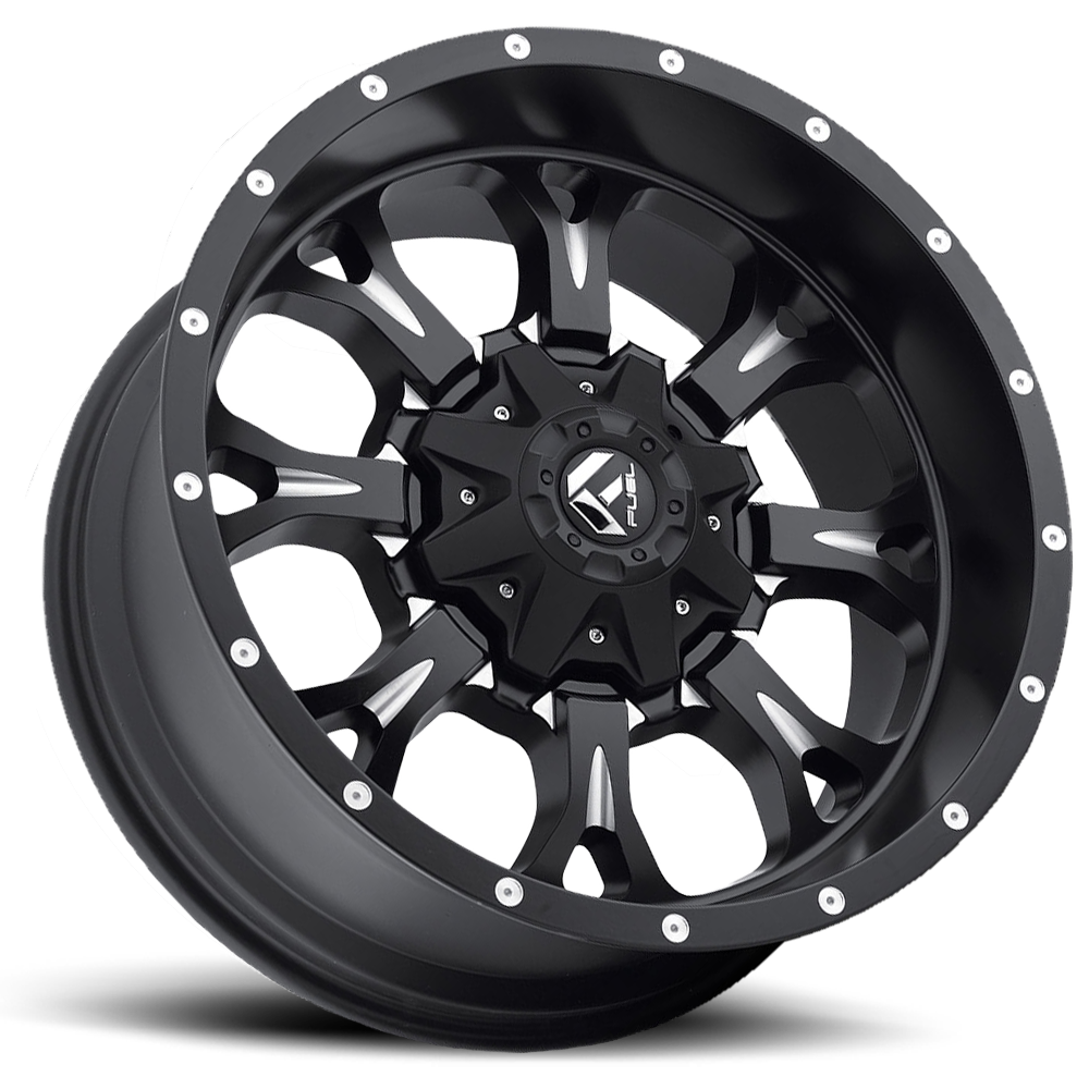 Aluminum Wheels 18X9 Krank D517 6 On 135/6 On 139.7 Matte Black Milled 106.1 Bore -13 Offset Fuel Off Road Wheels