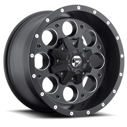 Aluminum Wheels 16X8 Revolver D525 5 On 114.3/5 On 127 Matte Black/Milled 72.6 Bore 1 Offset Fuel Off Road Wheels