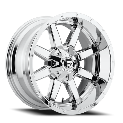 Aluminum Wheels 20X10 Maverick D536 5 On 139.7/5 On 150 Chrome 110.3 Bore -18 Offset Fuel Off Road Wheels