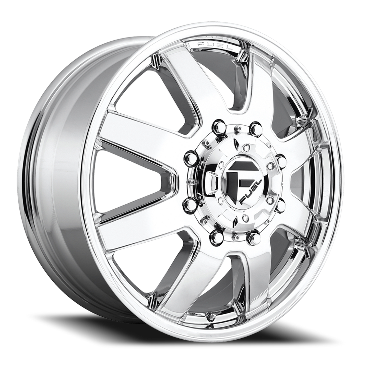 Dually Wheels 20X8.25 Maverick Dually D536 8 On 165.1 Chrome 121.5 Bore 122 Offset 7 Spoke Front Dually Fuel Off Road Wheels