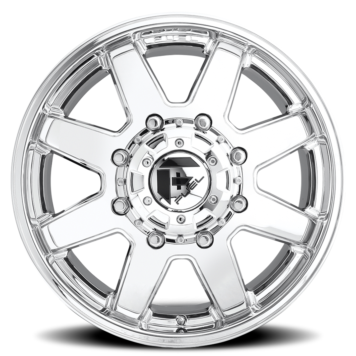 Dually Wheels 20X8.25 Maverick Dually D536 8 On 165.1 Chrome 121.5 Bore 122 Offset 7 Spoke Front Dually Fuel Off Road Wheels